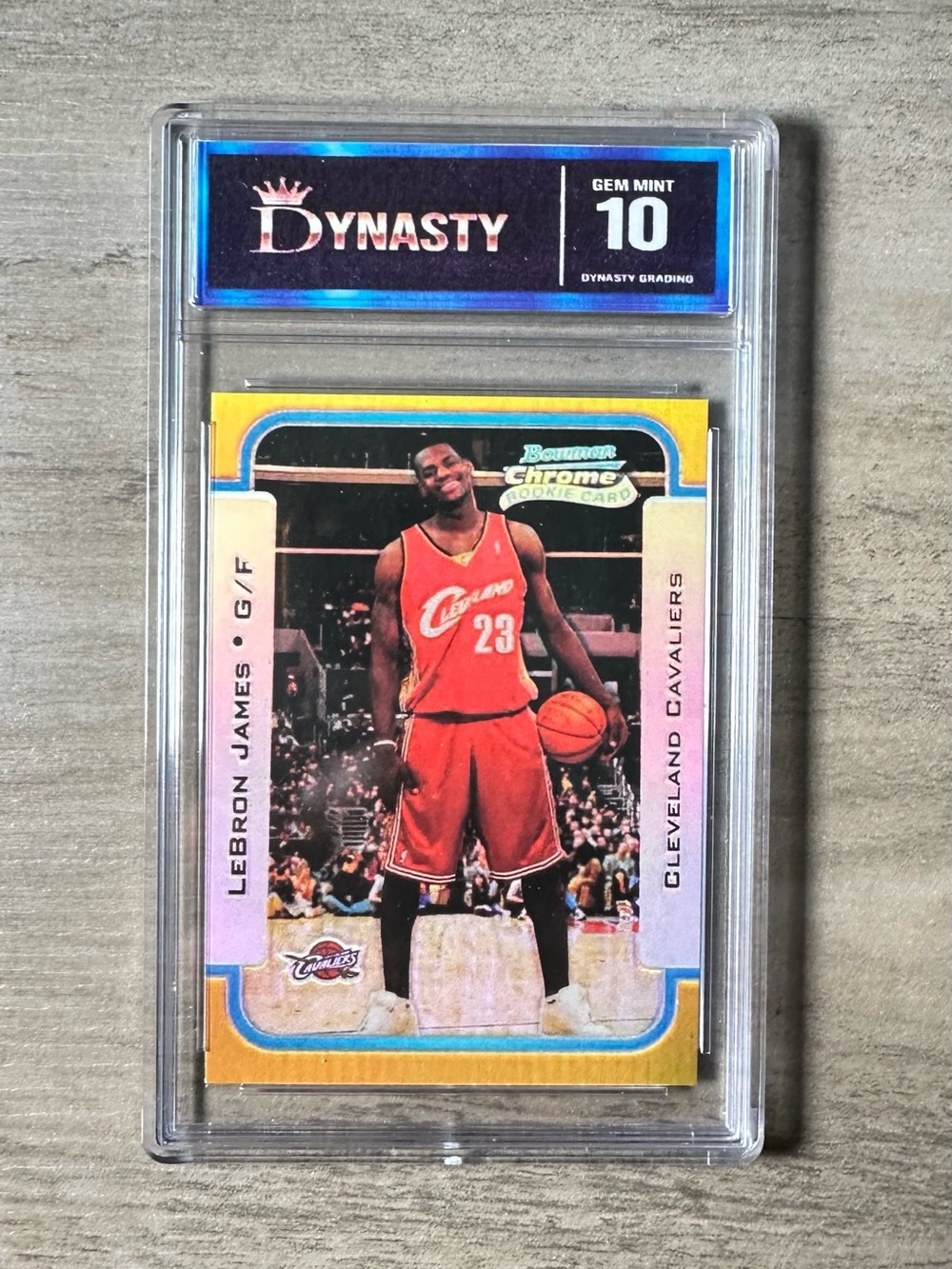 LeBron James Rookie 2003/04 Bowman Chrome #123 Gem Mint 10 Novelty Card.
